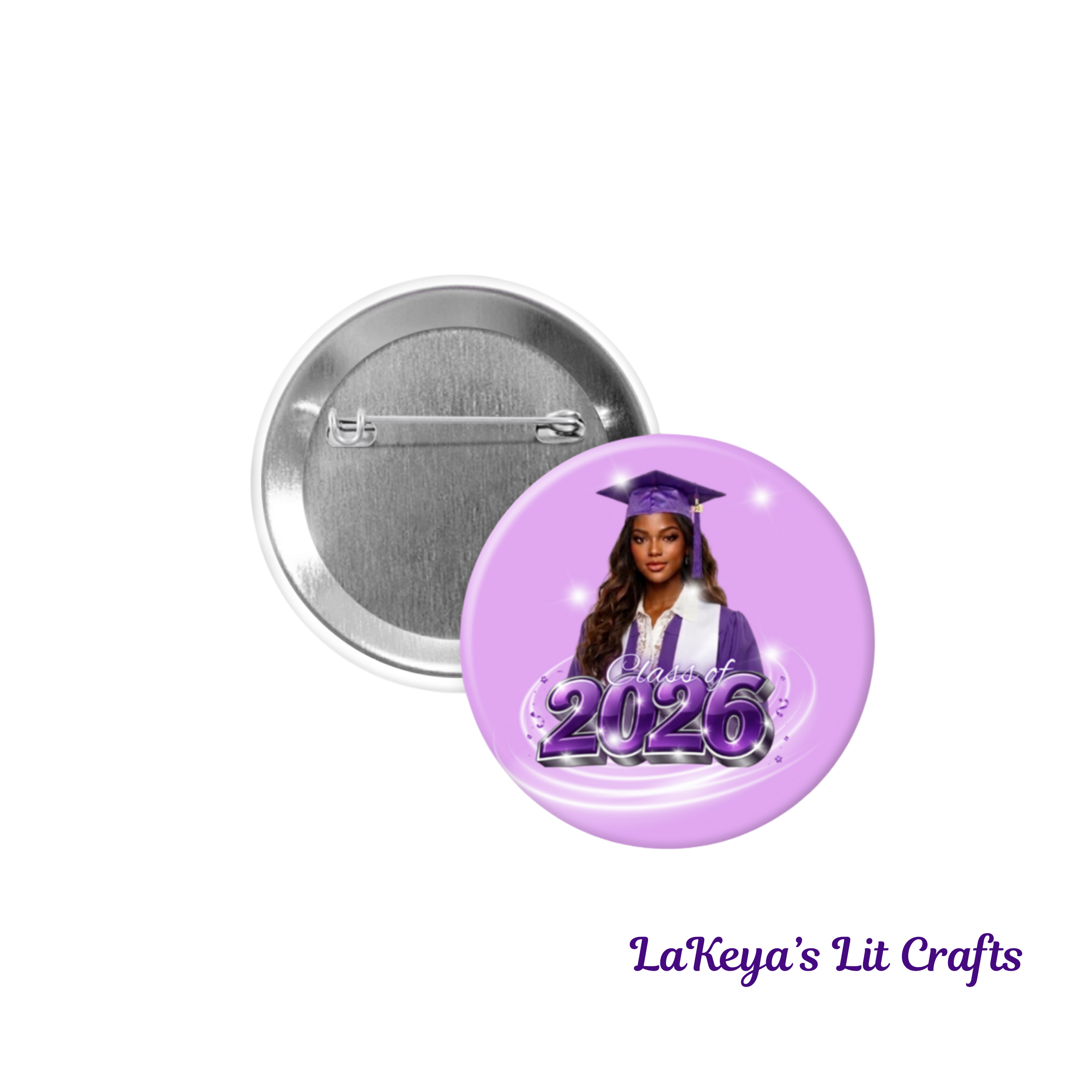 The Big Celebration Wholesale Set — Royalty Era Graduation Buttons (Set of 20)