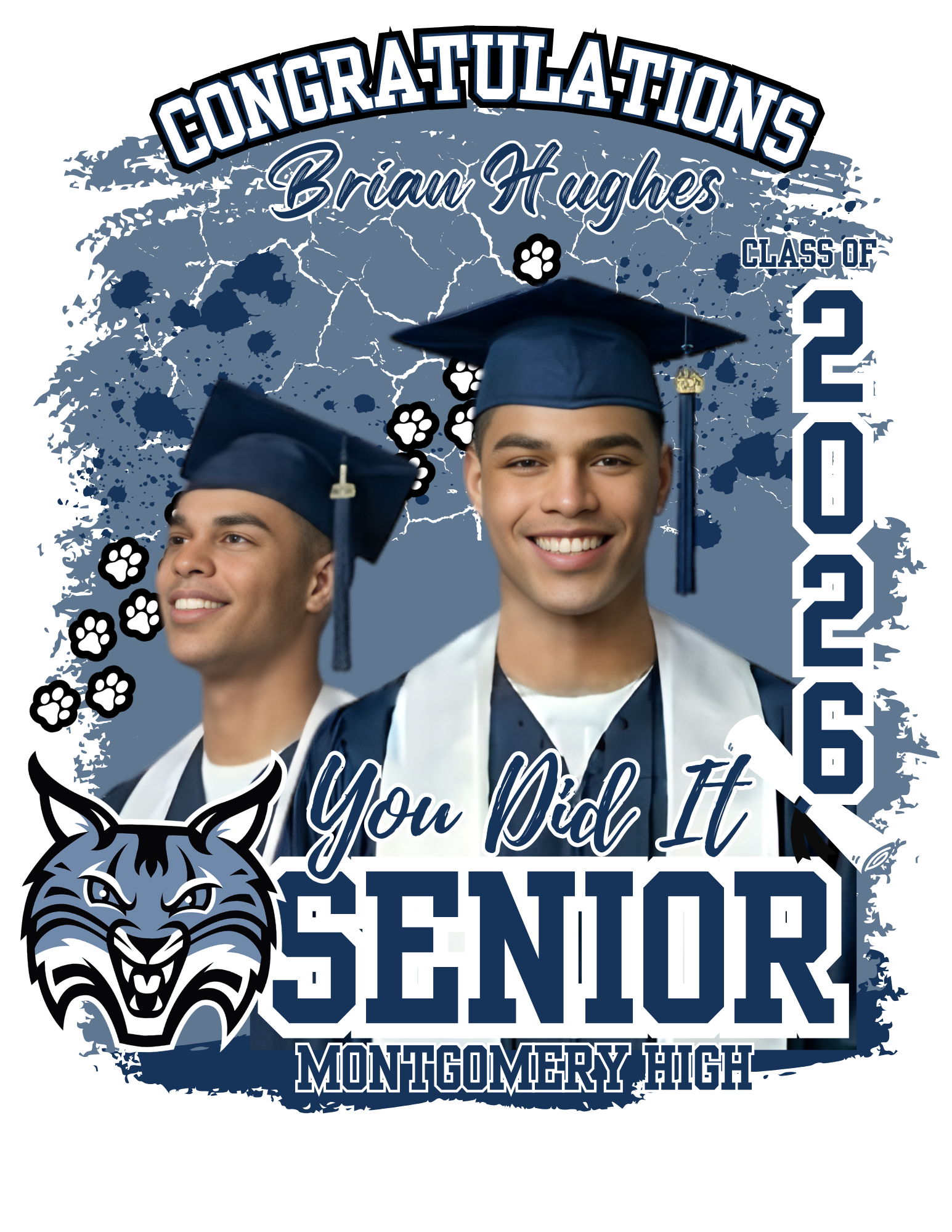 Customized Graduation Shirt Design